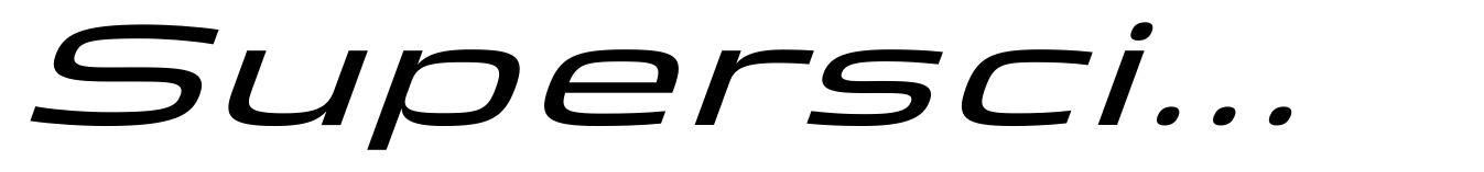 Superscience Regular Extra Expanded Italic